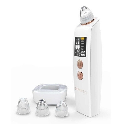 Устройство для микродермабразии Beautifly B-Derma PRO белого цвета с таймером терапии синим светом и аккумулятором