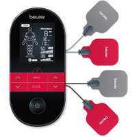 Цифровое устройство TENS/EMS Beurer EM59 с тепловой стимуляцией 4-в-1 для обезболивания, стимуляции мышц, массажа и тепл