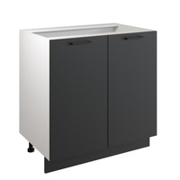 Шкаф - стол 80см с двумя дверцами Simple Н800 Антрацит/ Белый 00-00020849 Атмосфера