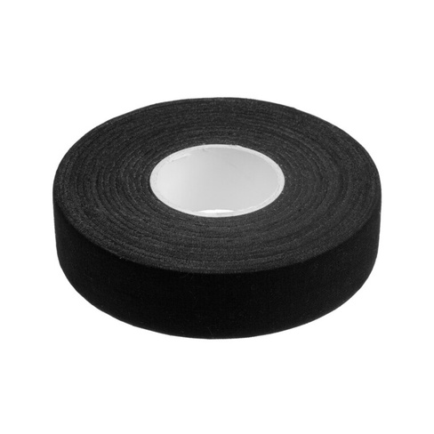 Лента клейкая тундра, тканевая, хоккейная, черная, 300 мкм, 24 мм х 25 м TUNDRA