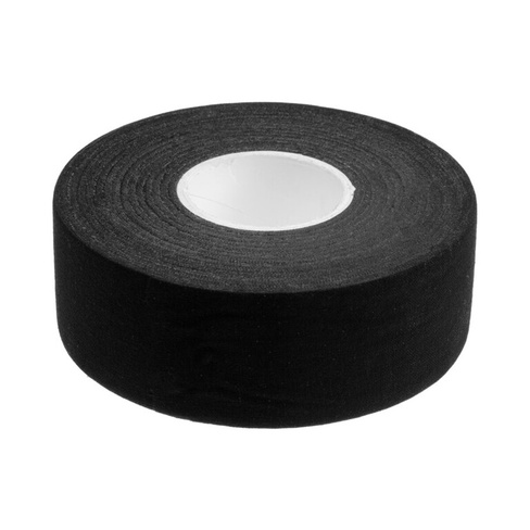 Лента клейкая тундра, тканевая, хоккейная, черная, 300 мкм, 36 мм х 25 м TUNDRA