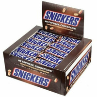 Шоколадный батончик 48 шт по 50.5 г Snickers, 1 коробка
