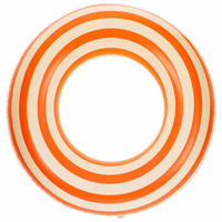 Круг для плавания 90 см, цвет белый/оранжевый На волне