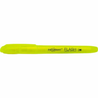 Маркер текстовый inформат FLASH 1-4 мм желтый скошенный флуоресцентный INFORMAT