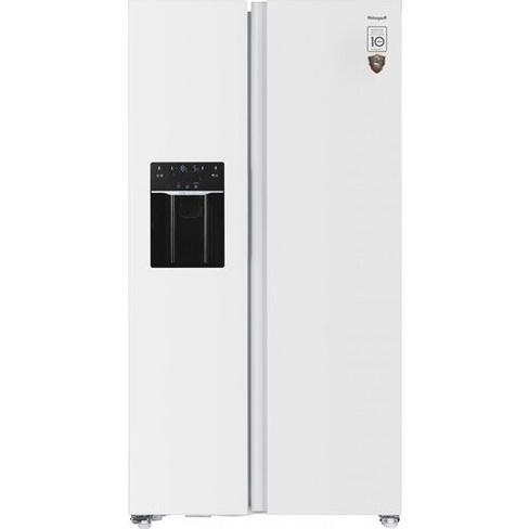 Отдельностоящий холодильник с инвертором и генератором льда Weissgauff Wsbs 692 NFW Inverter Ice Maker Side by Side двух