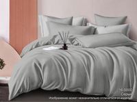 Комплект постельного бель Сатин гл/кр "Luxor" диз. № 16-0000 (Светлый графит) ( Евро-стандарт)