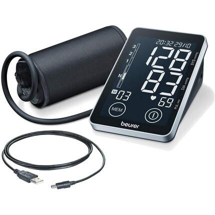 Beurer BM 58 Монитор артериального давления на плече с USB-интерфейсом и обнаружением аритмии для окружности руки 22–30