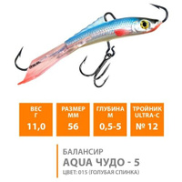 Балансир для зимней рыбалки AQUA Чудо-5 56mm 11g цвет 015 2шт Aqua