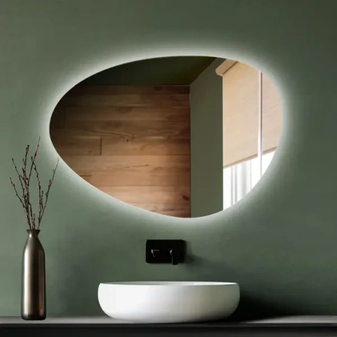Зеркало для ванной Милан DSM8065 с подсветкой сенсорное с подогревом 80x65 см Без бренда DSM8065 Милан