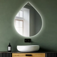 Зеркало для ванной Монако DSMK70 с подсветкой сенсорное с подогревом 58.5x70 см Без бренда DSMK70 Монако