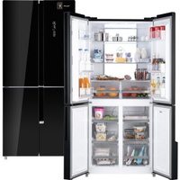 Отдельностоящий холодильник с инвертором Weissgauff WCD 450 BG NoFrost Inverter 3 года гарантии, CrossDoor, зона свежест
