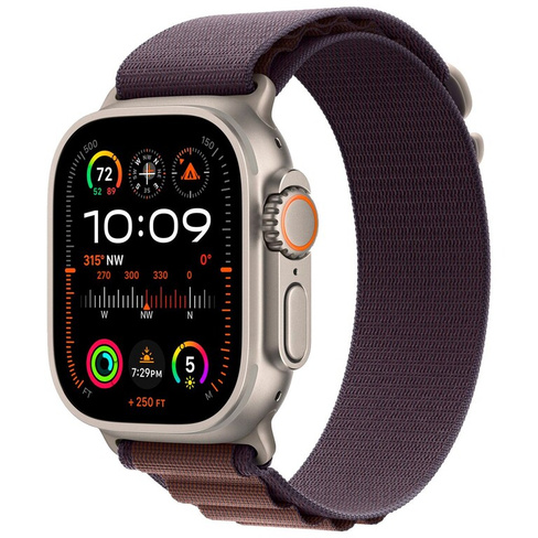 Смарт-часы Apple Watch Ultra 2 49mm Titanium Case with Indigo Alpine Loop, размер S