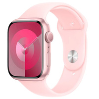 Смарт-часы Apple Watch Series 9 41mm Pink Aluminum Case with Light Pink Sport Band, размер M/L (MR943)