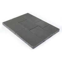 Тротуарная плитка Триада, Серый, 600/450/300*300 h=60 мм (12,96кв.м.)