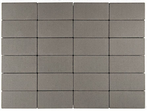 Тротуарная плитка «Брусчатка» 60 мм Цвет Серый 100*200 (13,2 кв.м.)