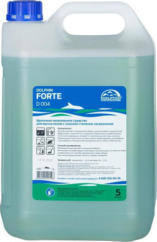 Бытовая химия Dolphin Профессиональное средство Forte для мытья полов 5 л
