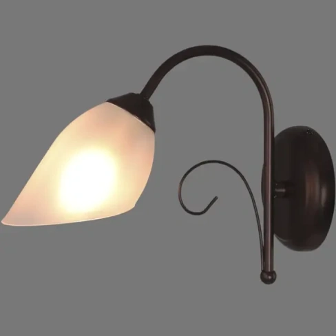 Настенный светильник бра Vitaluce Брауни 1 лампа 3м² Е14 цвет коричневый матовый VITALUCE V3715/1A Нет