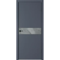 Дверь межкомнатная глухая Палладиум HR 90x200 см ПВХ-ламинация цвет титан/сланец грей (с замком и петлями) VFD