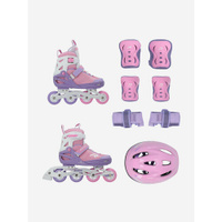 Набор детский: роликовые коньки, шлем, комплект защиты Reaction Rainbow Мультицвет; RUS: 26-31, Ориг: 26-31 RE:ACTION