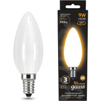Упаковка ламп LED GAUSS E14, свеча, 9Вт, 103201109, 10 шт.