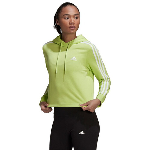 Худи adidas Sportswear 3 Stripes FT, зеленый