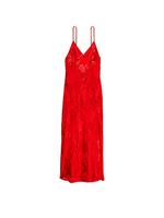 Платье-сорочка Victoria's Secret Archives Burnout Satin, красный