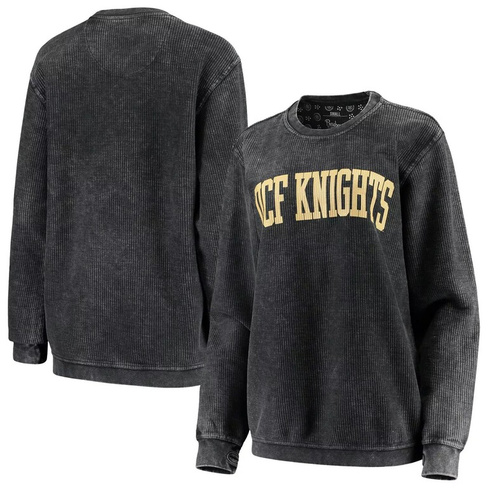 Женский черный пуловер с аркой UCF Knights Comfy Cord Vintage Wash, базовый пуловер с аркой, толстовка для женщин