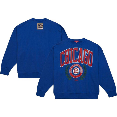 Женский пуловер с логотипом Mitchell & Ness Royal Chicago Cubs Lt 2.0