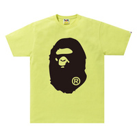 Двухцветная футболка BAPE Big Ape Head, зеленая