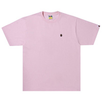 BAPE Однотонная футболка Ape Head, розовая