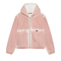 Рабочая куртка с капюшоном Stussy Spray Dye, цвет Выцветший розовый