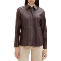 Блузка Tom Tailor 1039143 Fake Leather, коричневый