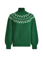 Вязаный свитер с кокеткой Marcie Fairisle Varley, цвет verdant green