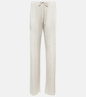 Прямые брюки huchas из джерси Dries Van Noten, белый