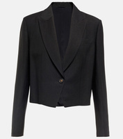 Укороченный пиджак Brunello Cucinelli, черный