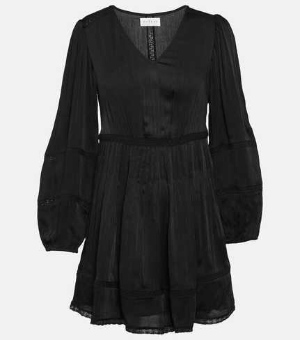 Мини-платье bethel с кружевной отделкой Velvet, черный