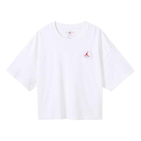 Футболка (WMNS) Air Jordan Essentials Boxy Casual Sports Loose Short Sleeve White T-Shirt, белый