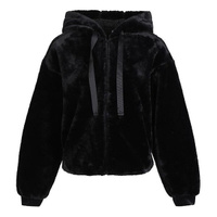 Куртка (WMNS) adidas Style Fur Windproof Hooded Jacket Black, черный