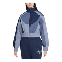 Куртка (WMNS) Nike Sportswear Collection Short Patchwork Jacket 'Blue', синий