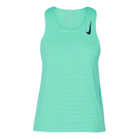 Футболка (WMNS) Nike Aeroswift Solid Color Sports Breathable Running Green Vest, зеленый