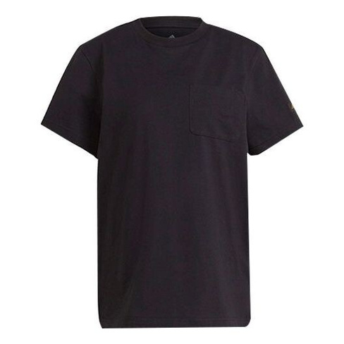 Футболка (WMNS) adidas Marimeko Gfx 1 Back Flowers Round Neck Short Sleeve Black T-Shirt, черный