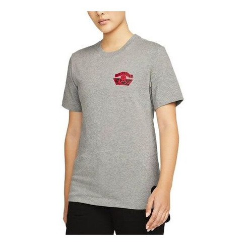 Рубашка (WMNS) Jordan x Nina Chanel Abney T-shirt 'Grey', серый