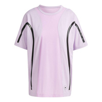 Футболка (WMNS) Adidas x Stella McCartney Truepace Running Loose T-Shirts 'Purple', розовый