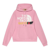 Толстовка (WMNS) Gucci x The North Face Hooded Sweatshirt 'Pink', розовый