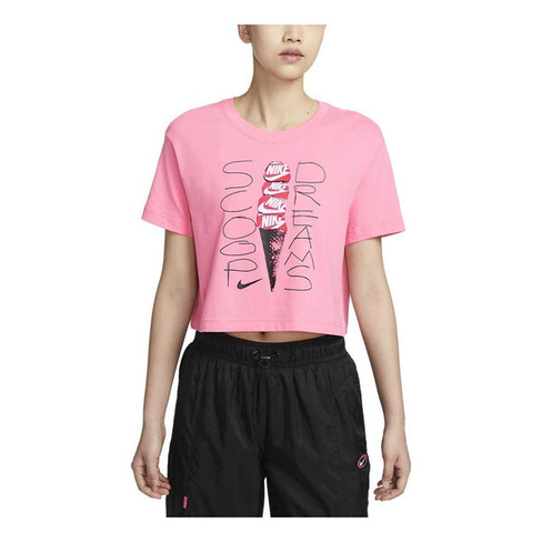 Футболка (WMNS) Nike Short Sleeve T-Shirt 'Pink', розовый