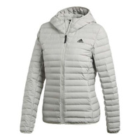 Куртка (WMNS) Adidas Varilite Soft Hooded Jacket 'Silver Grey', серый