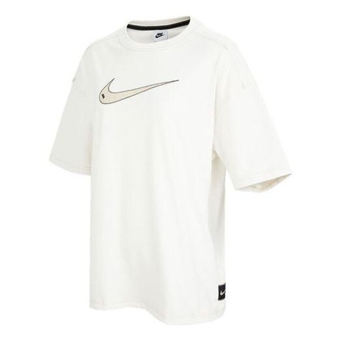 Футболка (WMNS) Nike Logo Printing Athleisure Casual Sports Cozy Short Sleeve White T-Shirt, белый