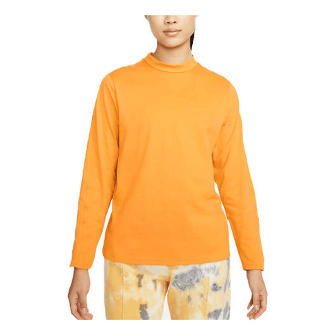 Футболка (WMNS) Nike Sportswear Dri-FIT ADV Tech Pack Solid Color Breathable Half Turtleneck Long Sleeves Yellow T-Shirt