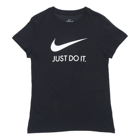 Футболка (WMNS) Nike Sportswear Tee JDI Basic Printed Short Sleeve TEE Black, черный