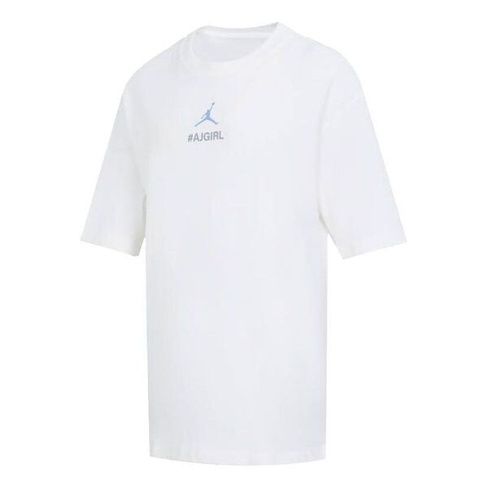 Футболка (WMNS) Air Jordan Logo T-shirt 'White', белый